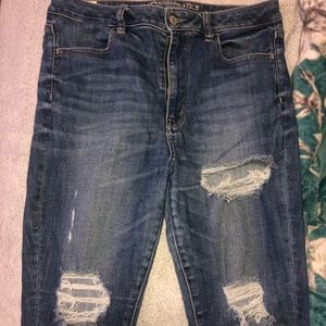Skinny distressed American Eagle jeans